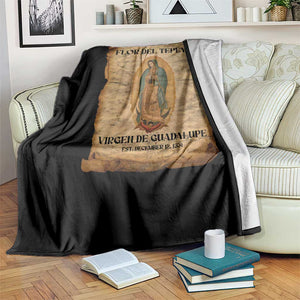 Virgin Mary Throw Blanket Our Lady Virgen De Guadalupe TS14 Print Your Wear