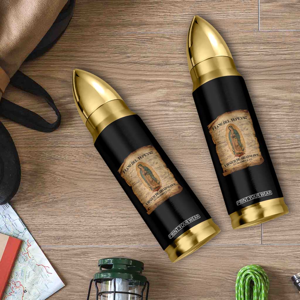 Virgin Mary Bullet Tumbler Our Lady Virgen De Guadalupe TS14 Print Your Wear