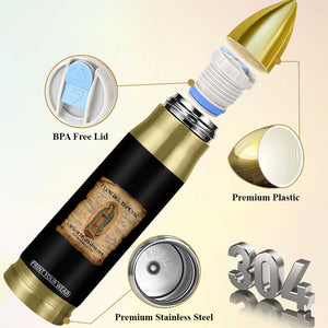 Virgin Mary Bullet Tumbler Our Lady Virgen De Guadalupe TS14 Print Your Wear