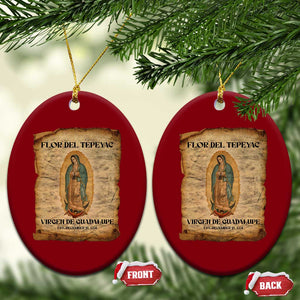 Virgin Mary Ceramic Ornament Our Lady Virgen De Guadalupe TS14 Print Your Wear