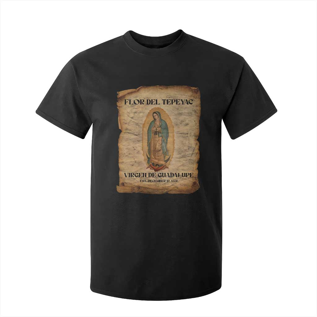 Virgin Mary T Shirt For Kid Our Lady Virgen De Guadalupe TS14 Black Print Your Wear