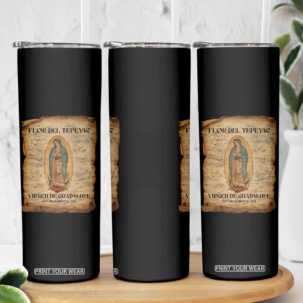 Virgin Mary Skinny Tumbler Our Lady Virgen De Guadalupe TS14 Print Your Wear