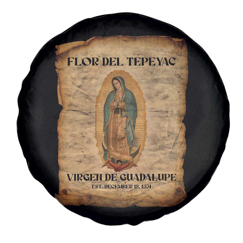 Virgin Mary Spare Tire Cover Our Lady Virgen De Guadalupe TS14 Print Your Wear
