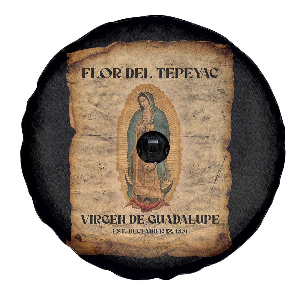 Virgin Mary Spare Tire Cover Our Lady Virgen De Guadalupe TS14 Print Your Wear