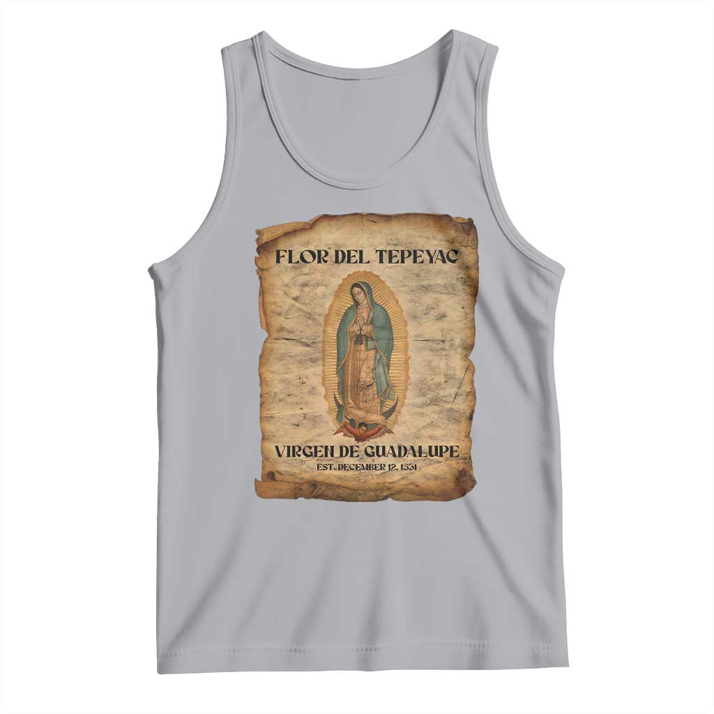 Virgin Mary Tank Top Our Lady Virgen De Guadalupe TS14 Athletic Heather Print Your Wear