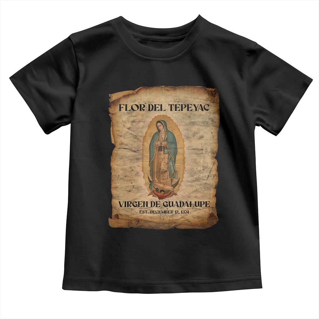 Virgin Mary Toddler T Shirt Our Lady Virgen De Guadalupe TS14 Black Print Your Wear