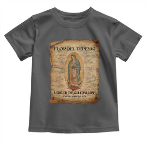 Virgin Mary Toddler T Shirt Our Lady Virgen De Guadalupe TS14 Dark Heather Print Your Wear