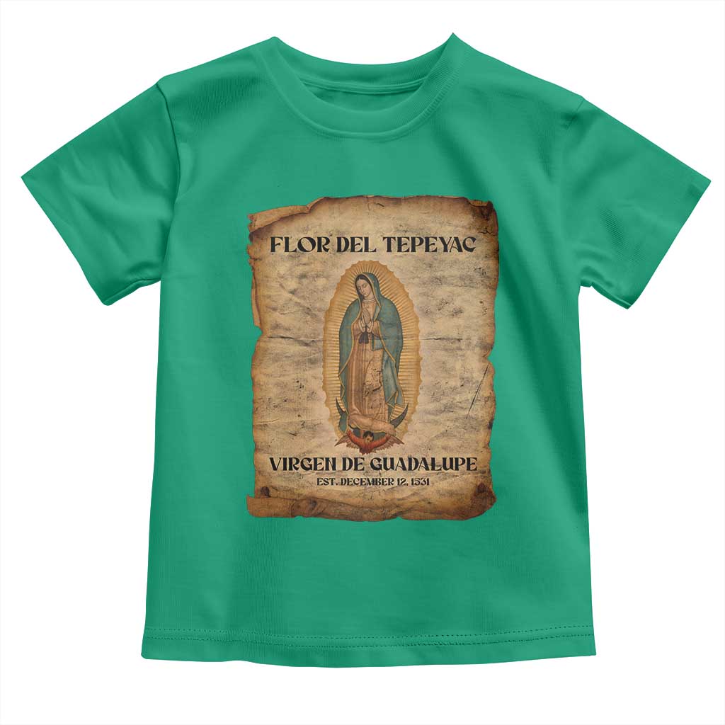 Virgin Mary Toddler T Shirt Our Lady Virgen De Guadalupe TS14 Irish Green Print Your Wear