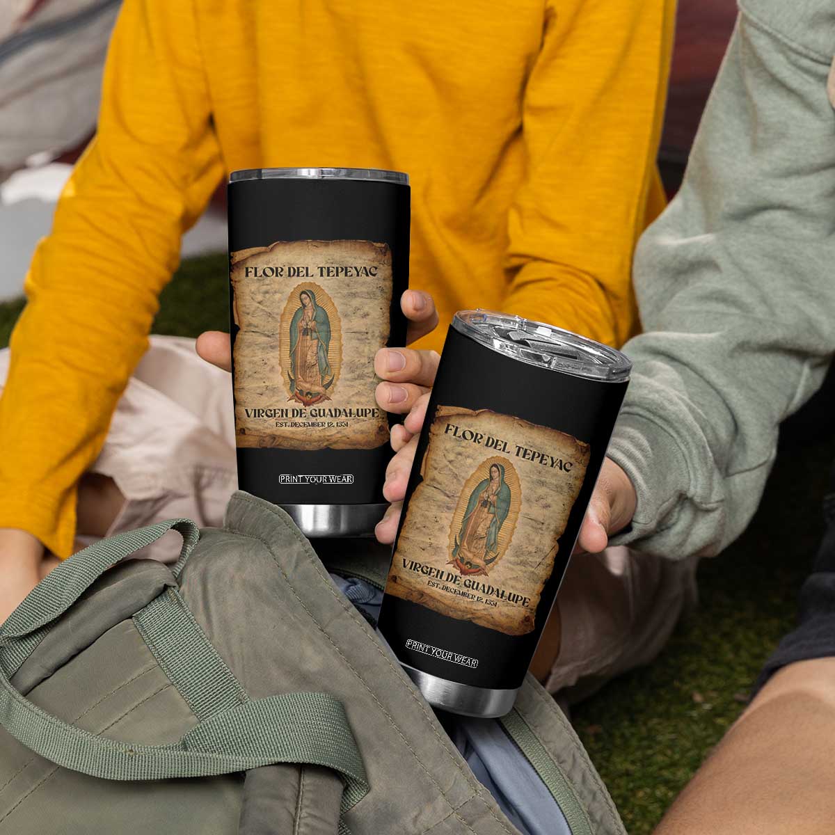 Virgin Mary Tumbler Cup Our Lady Virgen De Guadalupe TS14 Print Your Wear