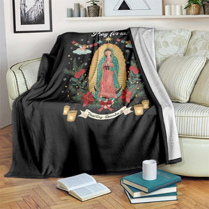 Virgin Mary Throw Blanket Our Lady Of Guadalupe Pray For Us TS14 Print Your Wear
