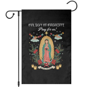 Virgin Mary Garden Flag Our Lady Of Guadalupe Pray For Us TS14 Black Print Your Wear