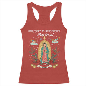 Virgin Mary Racerback Tank Top Our Lady Of Guadalupe Pray For Us - Print Your Wear