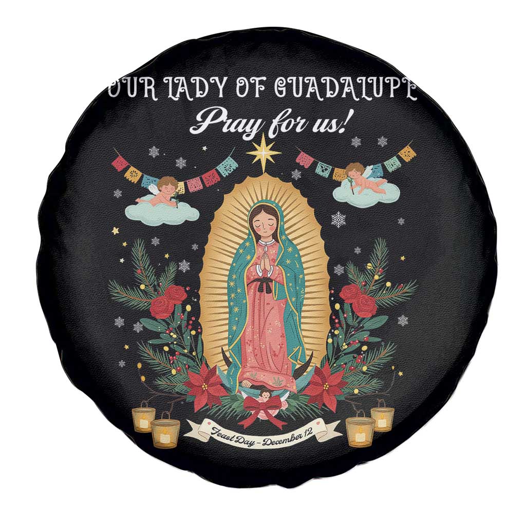 Virgin Mary Spare Tire Cover Our Lady Of Guadalupe Pray For Us TS14 Print Your Wear
