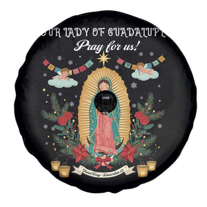 Virgin Mary Spare Tire Cover Our Lady Of Guadalupe Pray For Us TS14 Print Your Wear