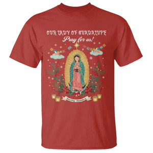Virgin Mary T Shirt Our Lady Of Guadalupe Pray For Us TS14 Red Print Your Wear