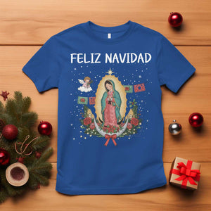 Our Lady of Guadalupe Christmas T Shirt Feliz Navidad TS14 Royal Blue Print Your Wear