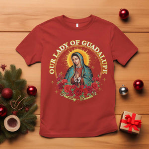 Virgen De Guadalupe Catholic T Shirt Our Lady Of Guadalupe TS14 Red Print Your Wear