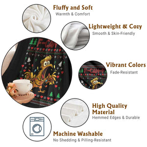 Funny Trump Chicken F Caw F Christmas Throw Blanket TS14 Print Your Wear