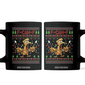 Funny Trump Chicken F Caw F Christmas Coffee Mug TS14 Black Print Your Wear