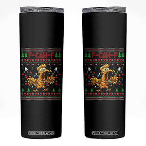 Funny Trump Chicken F Caw F Christmas Skinny Tumbler TS14 Black Print Your Wear