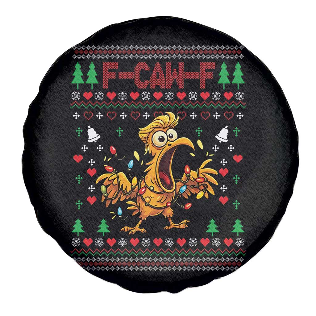 Funny Trump Chicken F Caw F Christmas Spare Tire Cover TS14 Print Your Wear