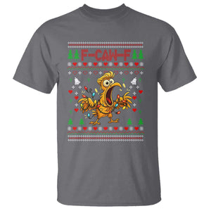 Funny Trump Chicken F Caw F Christmas T Shirt TS14 Charcoal Print Your Wear