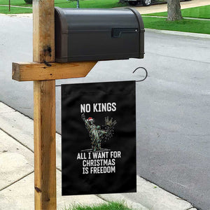 No Kings Garden Flag All I Want For Christmas Is Freedom - Print Your Wear