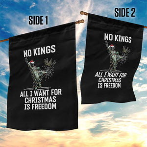 No Kings Garden Flag All I Want For Christmas Is Freedom - Print Your Wear