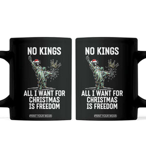 No Kings Coffee Mug All I Want For Christmas Is Freedom - Print Your Wear