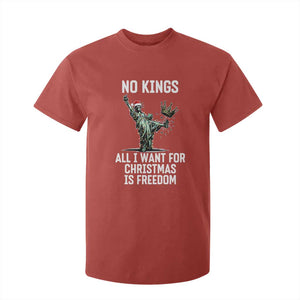 No Kings T Shirt For Kid All I Want For Christmas Is Freedom TS14 Red Print Your Wear