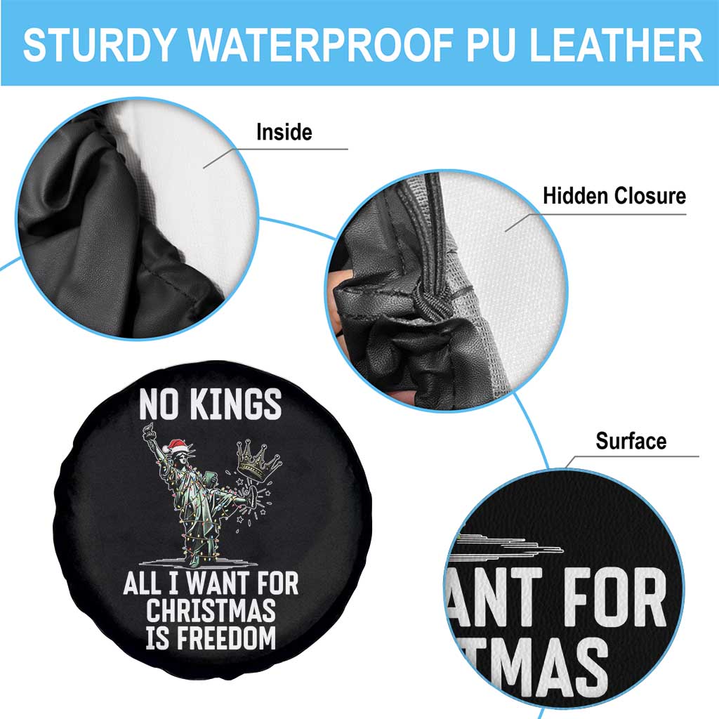 No Kings Spare Tire Cover All I Want For Christmas Is Freedom TS14 Print Your Wear
