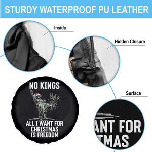 No Kings Spare Tire Cover All I Want For Christmas Is Freedom - Print Your Wear