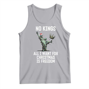 No Kings Tank Top All I Want For Christmas Is Freedom TS14 Athletic Heather Print Your Wear