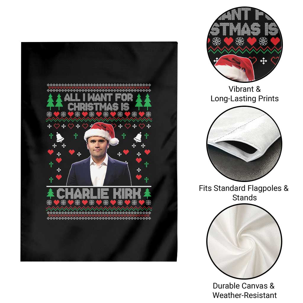 Charlie Kirk Christmas Garden Flag Freedom Memorial Patriotic Christian Xmas TS14 Print Your Wear