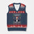 Charlie Kirk Xmas V-Neck Knit Sweater Vest Freedom Memorial Patriotic Christian Xmas TS14 Navy Red Print Your Wear