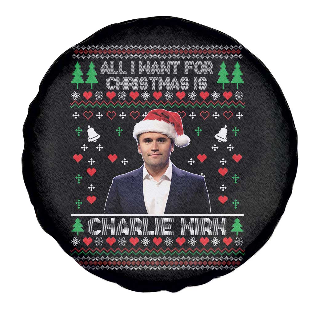 Charlie Kirk Christmas Spare Tire Cover Freedom Memorial Patriotic Christian Xmas TS14 Print Your Wear