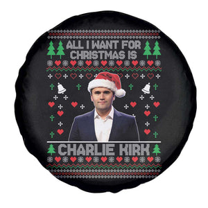 Charlie Kirk Christmas Spare Tire Cover Freedom Memorial Patriotic Christian Xmas TS14 Print Your Wear