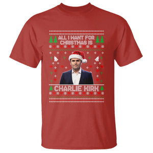 Charlie Kirk Christmas T Shirt Freedom Memorial Patriotic Christian Xmas TS14 Red Print Your Wear