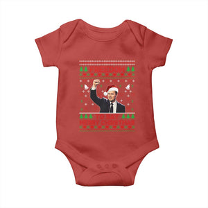 Charlie Kirk Christmas Baby Onesie Freedom To Say Merry Christmas TS14 Red Print Your Wear