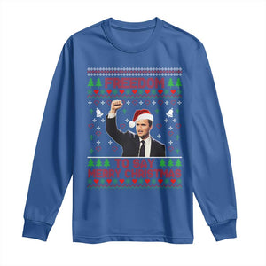 Charlie Kirk Christmas Long Sleeve Shirt Freedom To Say Merry Christmas TS14 Royal Blue Print Your Wear
