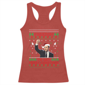 Charlie Kirk Christmas Racerback Tank Top Freedom To Say Merry Christmas TS14 Red Print Your Wear