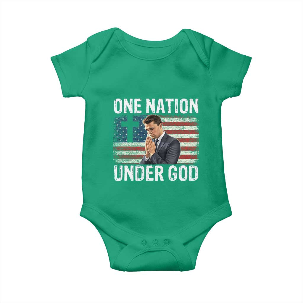 Charlie Kirk Christian Baby Onesie One Nation Under God Patriotic Faith TS14 Irish Green Print Your Wear