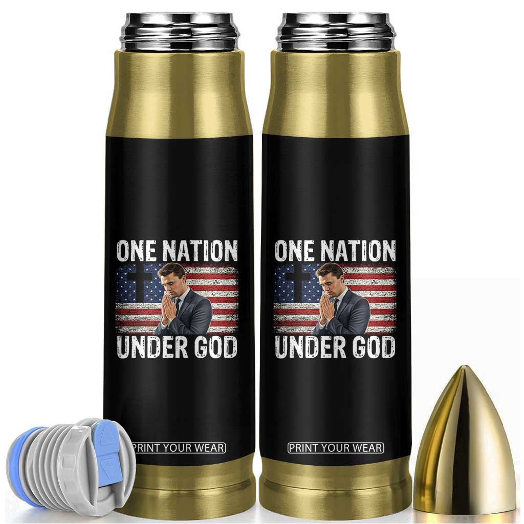 Charlie Kirk Christian Bullet Tumbler One Nation Under God Patriotic Faith TS14 Black Print Your Wear