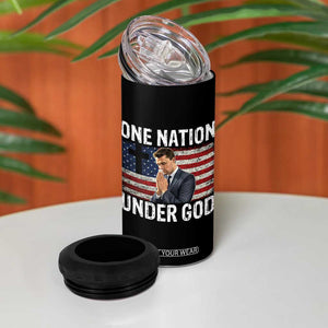 Charlie Kirk Christian 4 in 1 Can Cooler Tumbler One Nation Under God Patriotic Faith TS14 Print Your Wear