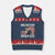 Charlie Kirk Christian V-Neck Knit Sweater Vest One Nation Under God Patriotic Faith TS14 Navy Red Print Your Wear