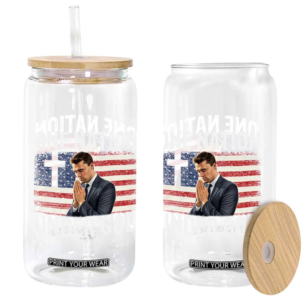Charlie Kirk Christian Glass Can One Nation Under God Patriotic Faith TS14 Print Your Wear