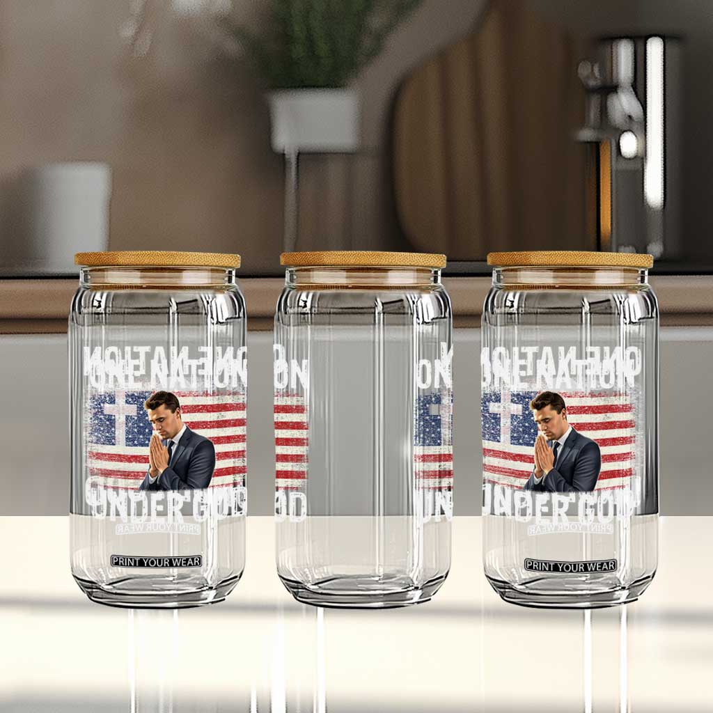 Charlie Kirk Christian Glass Can One Nation Under God Patriotic Faith TS14 Print Your Wear