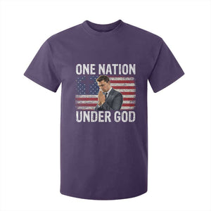 Charlie Kirk Christian T Shirt For Kid One Nation Under God Patriotic Faith TS14 Purple Print Your Wear