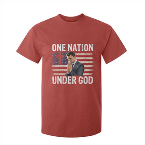 Charlie Kirk Christian T Shirt For Kid One Nation Under God Patriotic Faith TS14 Red Print Your Wear