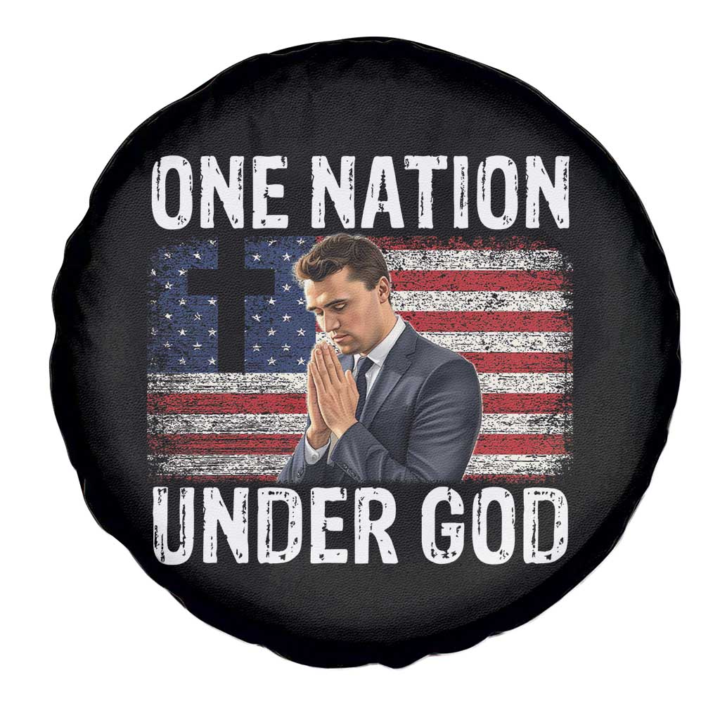 Charlie Kirk Christian Spare Tire Cover One Nation Under God Patriotic Faith TS14 Print Your Wear